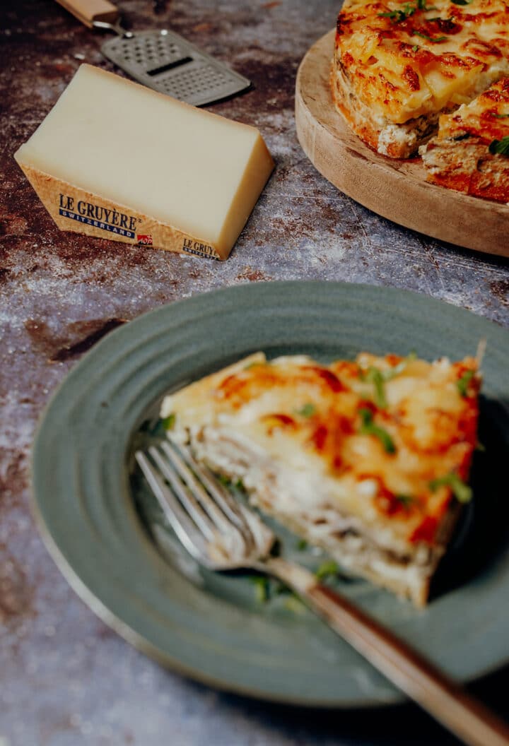 Finnischer Pilzkuchen mit Le Gruyère AOP
