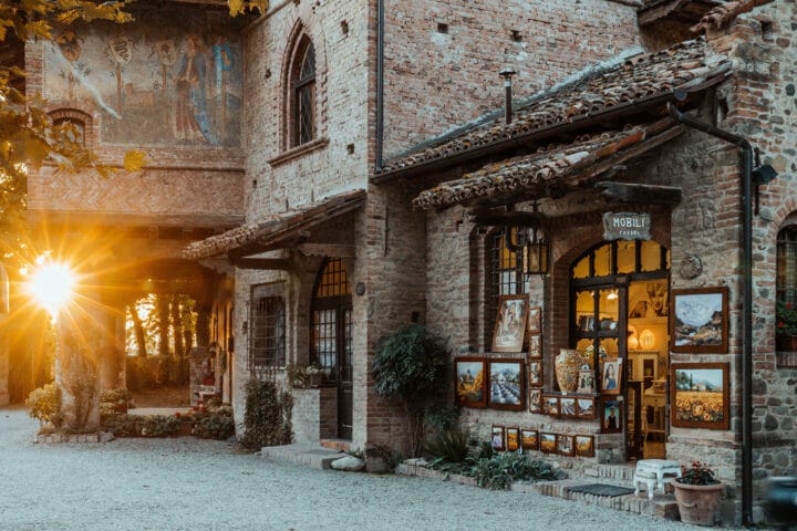 Grazzano Visconti in der Emilia-Romagna