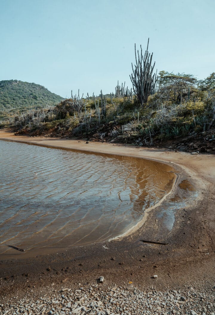 Lake Gotomeer im Washington-Slagbaai-Nationalparks