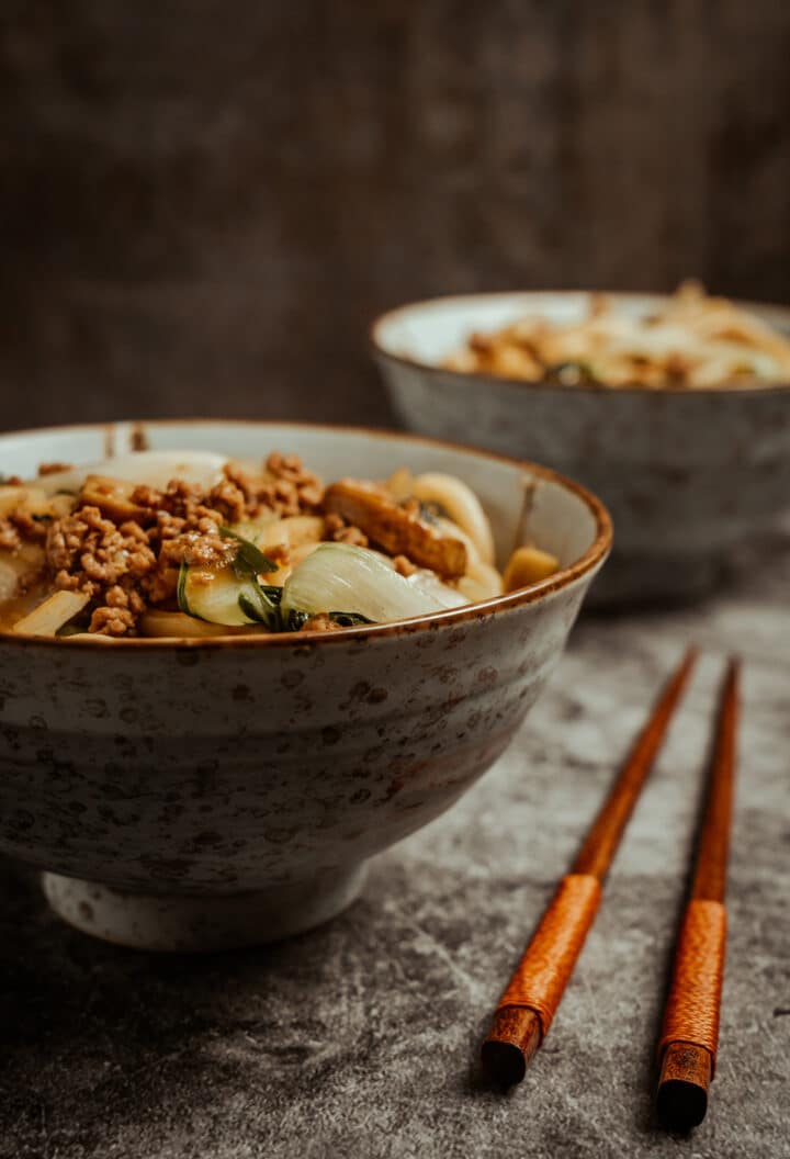 Yaki Udon - Rezept für gebratene Udon Nudeln aus Japan