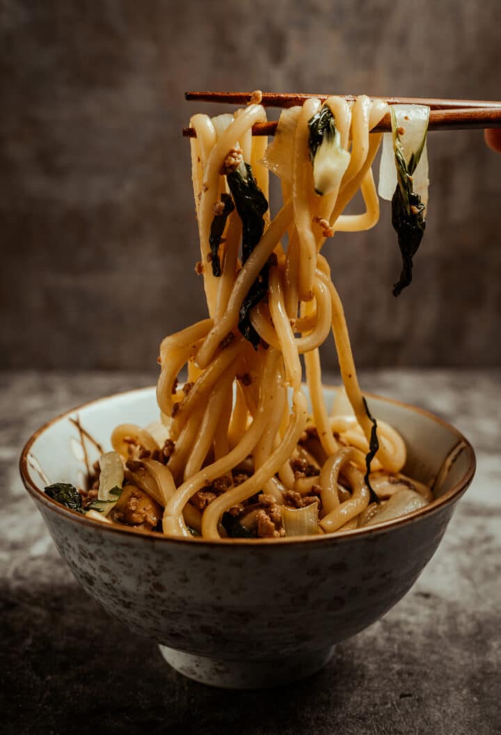 Yaki Udon - Rezept für gebratene Udon Nudeln aus Japan