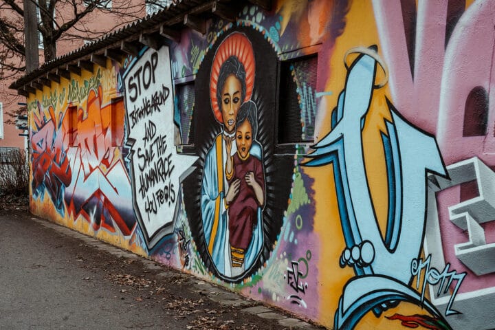 Street Art an der Theodor-Heuss-Brücke Nürnberg