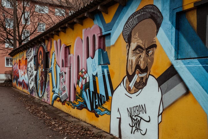 Street Art an der Theodor-Heuss-Brücke Nürnberg