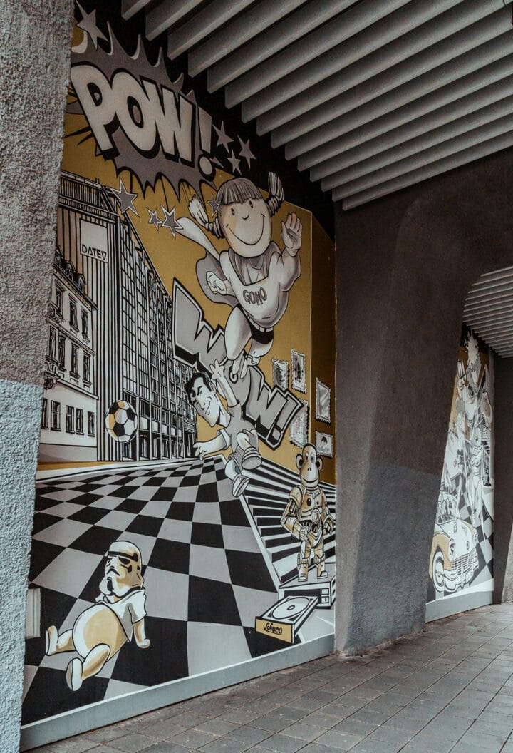 Streetart am DATEV-Gebäude Nürnberg