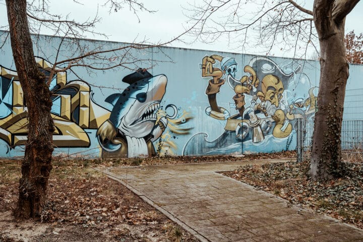 Streetart am Westbad Nürnberg