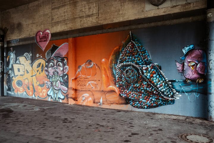 Street Art an der Theodor-Heuss-Brücke Nürnberg