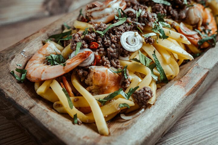 Thai Mangosalat Rezept mit Garnelen