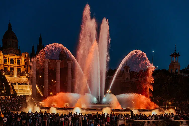 die Font Màgica, der magische Brunnen am Fuße des Montjuïc