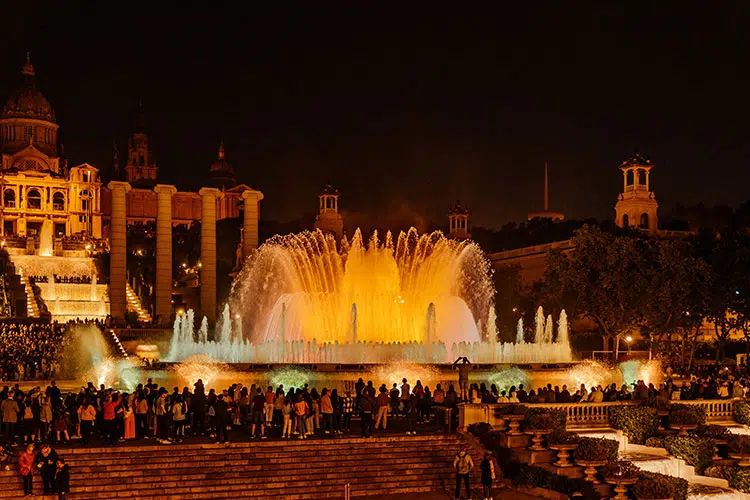 die Font Màgica, der magische Brunnen am Fuße des Montjuïc