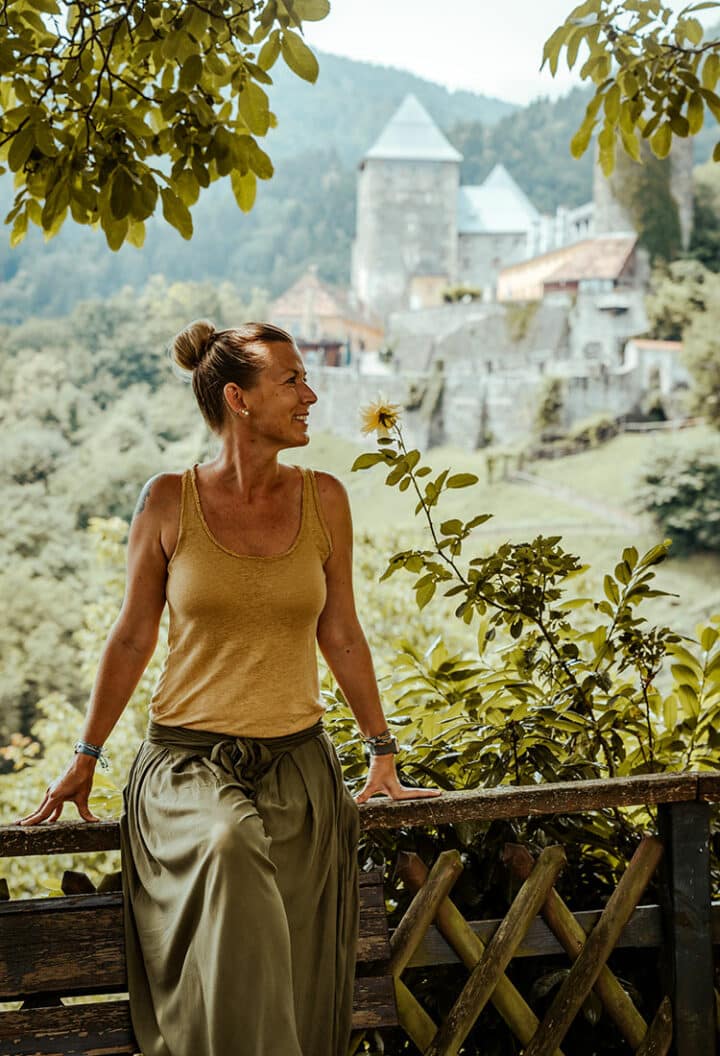 Blick auf die Burg Deutschlandsberg