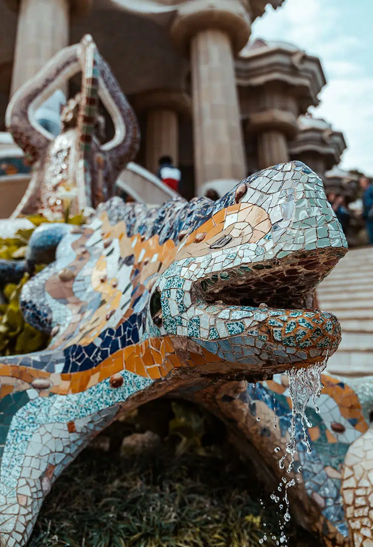 Der Park Güell in Barcelona