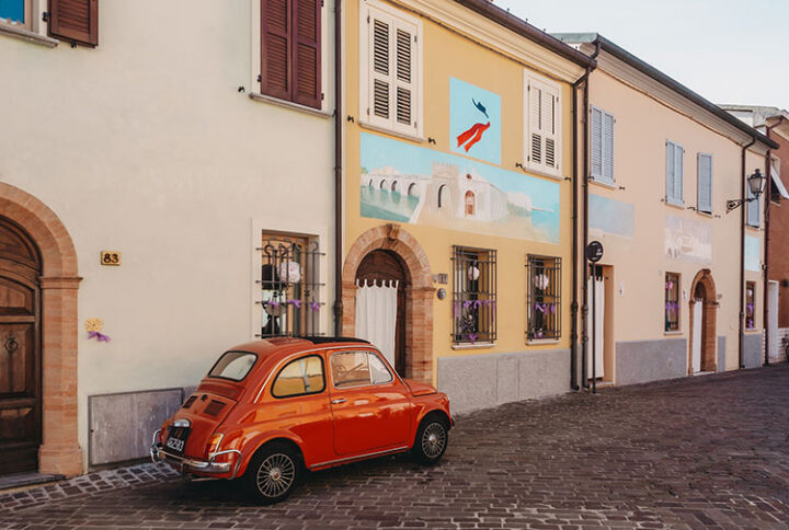 Borgo San Giuliano, Rimini, Emilia-Romagna, Italien