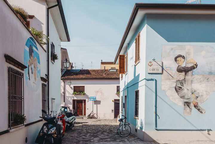Borgo San Giuliano, Rimini, Emilia-Romagna, Italien