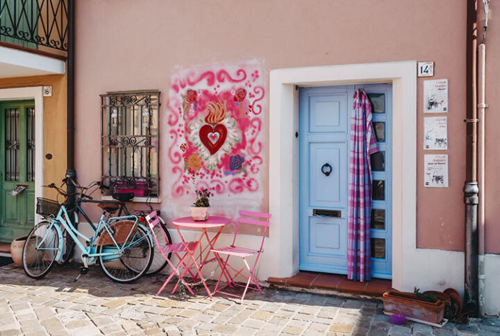 Borgo San Giuliano, Rimini, Emilia-Romagna, Italien