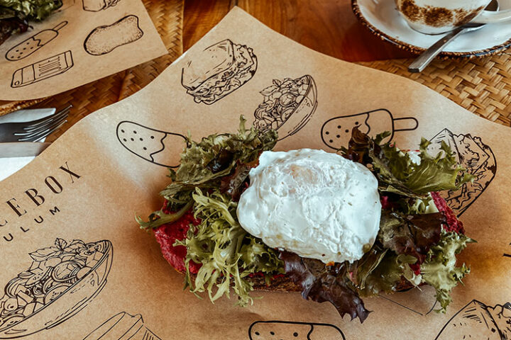 Frühstück in der Juicebox, Tulum