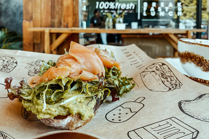 Frühstück in der Juicebox, Tulum