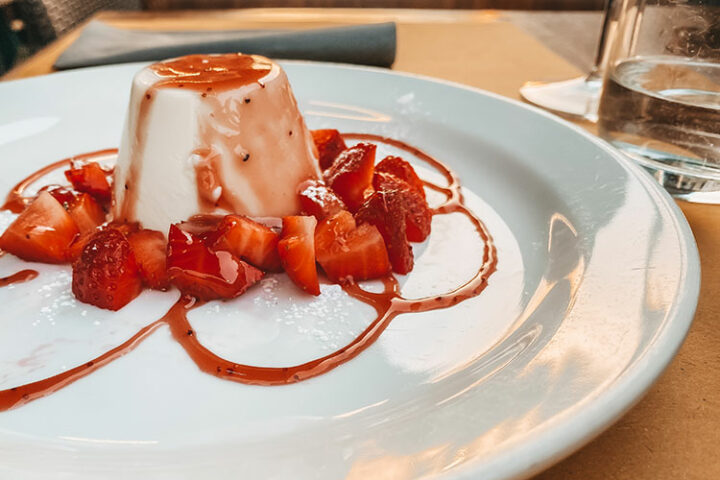 Panna Cotta im Il Nuevo Galeon, Venedig