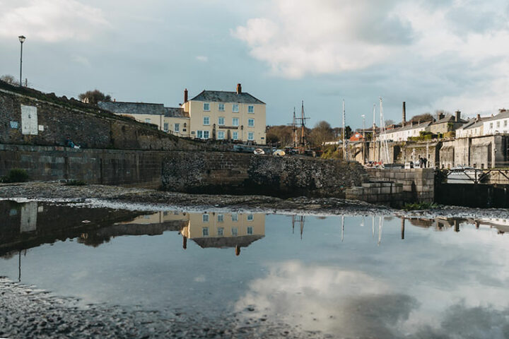Charlestown in der St Austell Bay, England