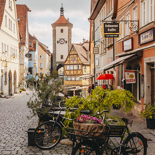 Rothenburg ob der Tauber, Franken, Deutschland