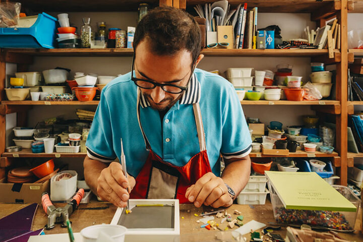 Mosaik Workshop bei Koko Mosaico in Ravenna