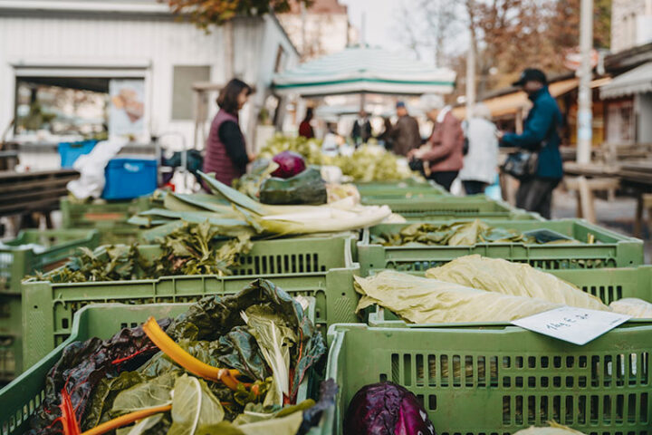 Der Bauernmarkt am Kaiser-Josef-Platz, Graz