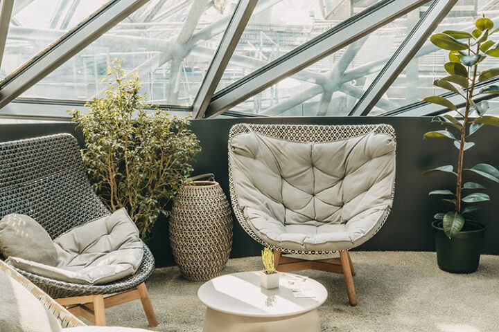 Die futuristische Murinsel, Graz, Österreich